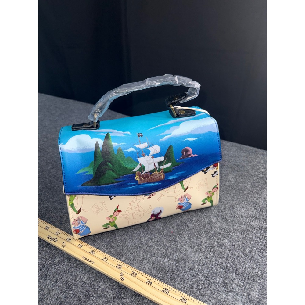 Disney Loungefly Peter Pan Neverland Captain Hook Smee Satchel Handbag New